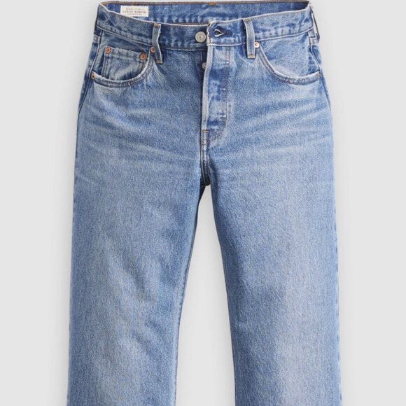 Levi’s 501 ‘90s Ankle Jeans Light Wash Button Fly 28W 26L - Picture 1 of 10